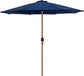 Fiji - Aluminum Patio Umbrella With Square White And Teak Base
