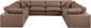 Comfy - 8 Piece Faux Leather Modular Sectional