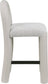 Amari - Vegan Leather and Boucle Fabric Stool