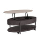 Nica - Lift Top Coffee Table - White And Brown