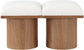 Pavilion - 2 Piece Modular Bench With Brown Base