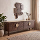 Varenna - 69" Genuine Marble And Acacia Wood Media Console