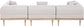 Laguna - 3 Piece Resilient Water Resistant Fabric 106.5" Upholstered Outdoor Patio Modular Sofa
