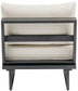 Maldives - Water Resistant Outdoor Patio Armless Chair With Gray Frame