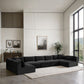 Shaggy - 7 Piece Modular U-Shaped Armless Sectional