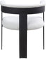 Romeo - Boucle Dining Chair With Black Base (Set of 2)