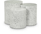 Dimple - 20" 3 Piece Modular End Table - Terazzo Finish