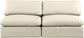 Comfy - Faux Leather Modular Armless Sofa 2 Seats