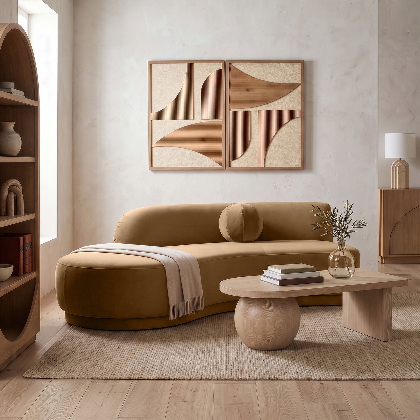 Avra - 86" Velvet Performance Fabric Upholstered Sofa