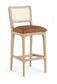 Atrium - Upholstered Bar Stool (Set of 2) - Brushed Natural Frame