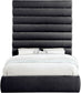 Adam - Chenille Fabric Bed With 89" Headboard
