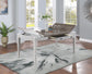 D117 - Rectangular Dining Table With Storage - White