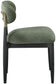 Riccio - Fabric Dining Side Chair (Set of 2) - Black And Gold Frame