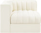 Rummi - Velvet Performance Fabric Upholstered Modular Corner Chair
