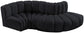 Arc - Velvet 4 Piece L-Shaped Modular Sofa