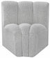 Arc - Boucle Fabric Curved Corner Chair