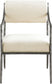 Bastille - Upholstered Dining Arm Chair (Set of 2) - Silver Frame