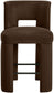 Zuno - Velvet Performance Fabric Upholstered Counter Stool (Set of 2)