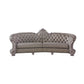 Dresden - 43" Sofa With 5 Pillows - Synthetic Leather & Vintage Bone White