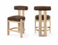 Arienzo - Velvet Performance Fabric Upholstered Counter Stool (Set of 2)