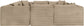 Shaggy - Fabric 8 Piece Modular U-Shaped Sectional