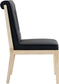 Gwendolyn - Faux Leather Dining Side Chair With Natural Frame (Set of 2)