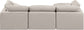 Indulge - Linen 4 Piece Modular Sectional With Chaise