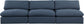 Comfy - Linen Modular Armless Sofa 3 Seats