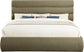 Adam - Boucle Fabric Bed With 52" Headboard