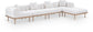 Laguna - 5 Piece 106.5" Upholstered Outdoor Patio Modular Sectional