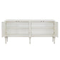 Ansaldo - Console Cabinet - Pearl White & Silver Shimmer