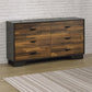 Eos - Dresser - Walnut & Black
