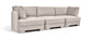 Hammond - Velvet Performance Fabric Upholstered 3 Piece Sofa