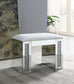 G-320 - Glamour Vanity Stool - Pearl Silver