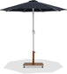 Fiji - Aluminum Patio Umbrella With Square Teak And White Base