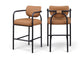 Serava - Vegan Leather Upholstered Bar Stool
