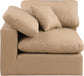 Comfy - Faux Leather Corner Chair - Tan