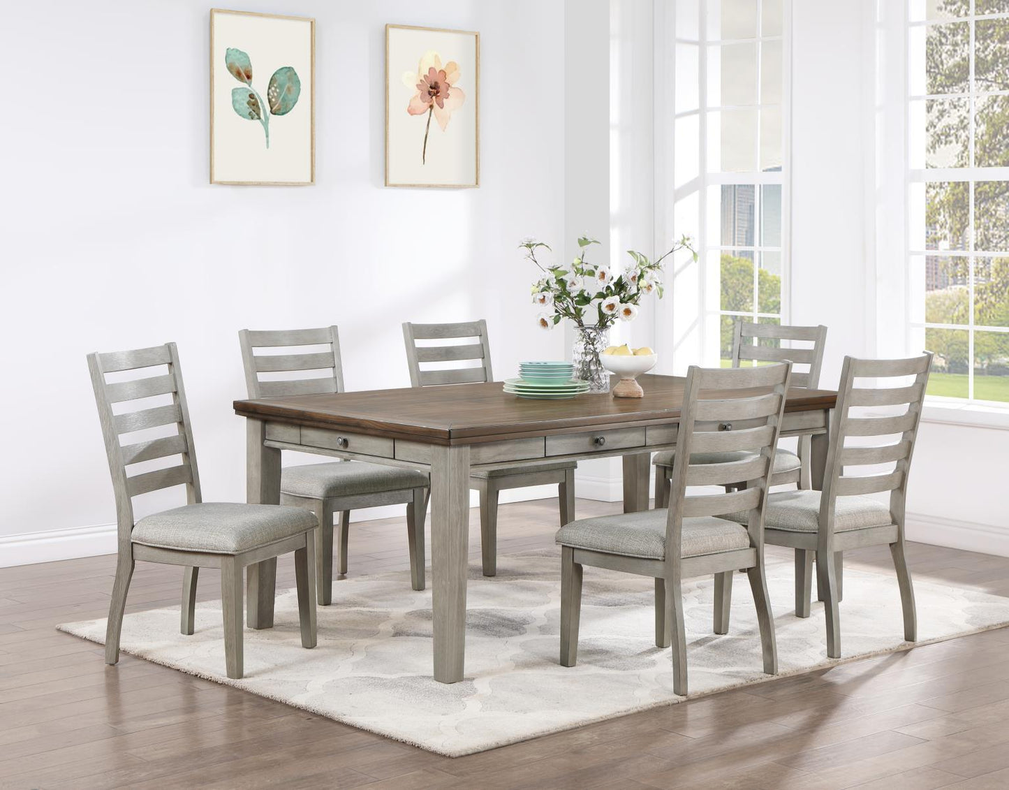 D146 - Dining Chair (Set of 2) - Gray