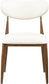 Ronda - Vegan Leather Upholstered Dining Side Chair - Walnut Legs