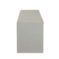 Berci - Bench With Storage - Beige Fabric & White