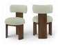 Atelier - Vegan Leather Upholstered Dining Chair (Set of 2) - Painted Brown Frame