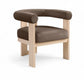 Arienzo - Performance Fabric Upholstered Accent Chair - Natural Base
