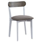 Fidelity - 5 Piece Dining Set - White & Gray