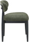 Riccio - Fabric Dining Side Chair (Set of 2) - Black Frame