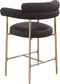 Blake - Counter Stool With Bronze Legs (Set of 2)
