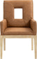 Gwendolyn - Faux Leather Dining Arm Chair With Natural Frame