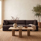 Hammond - Velvet Performance Fabric Upholstered 3 Piece Sofa