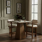 Ravina - Upholstered Counter Stool With Stained Brown Base