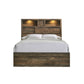 Bailey - Bookcase Panel Bed With Bluetooth