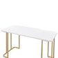 Estie - Writing Desk (Same Ac00902) - White & Gold